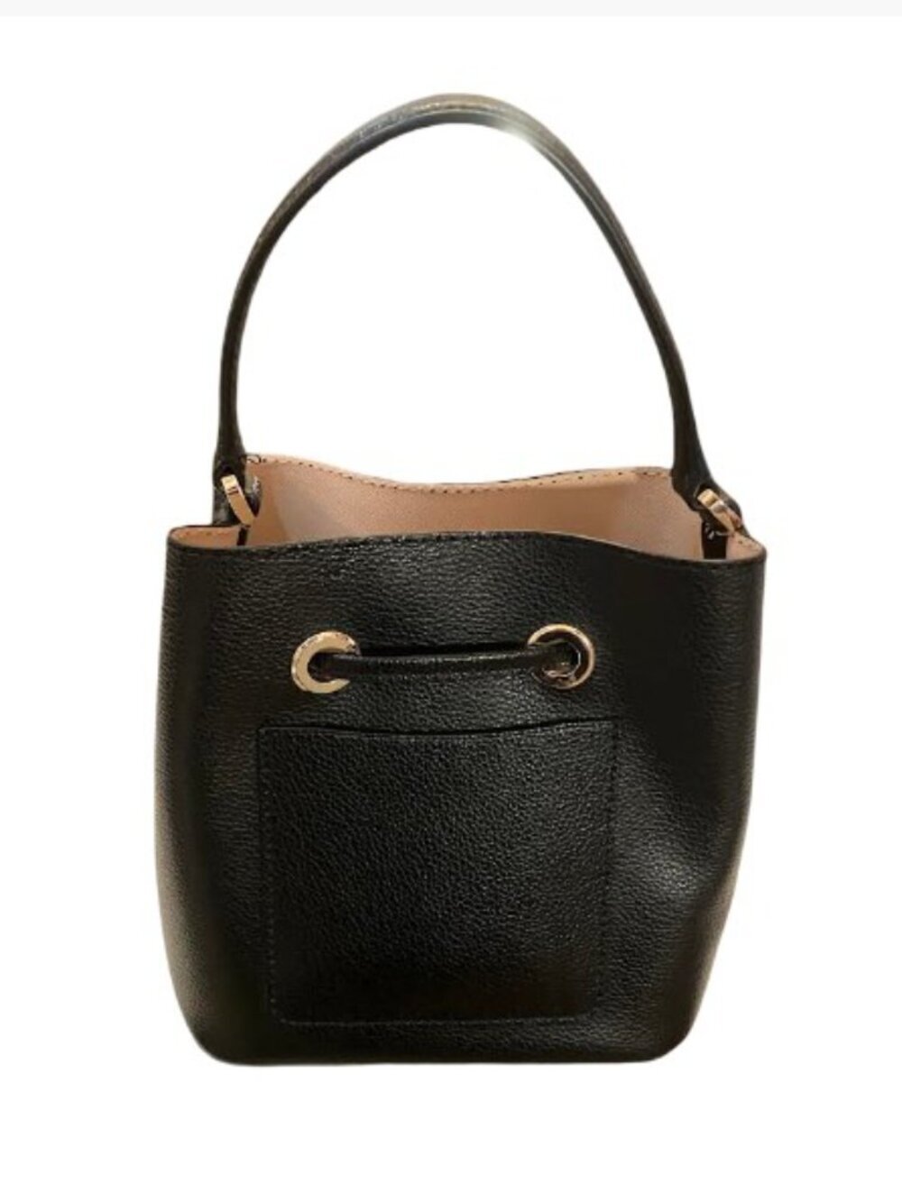 Kate Spade Eva Small Bucket Bag Black Pebbled Leather Like New - Picture 4 of 8